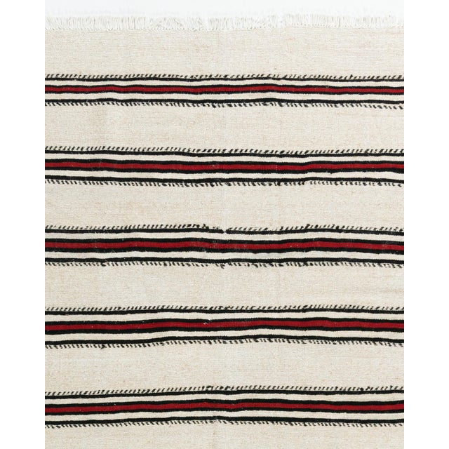 Textile Vintage Circa 1940 Turkish Kilim Flat Weave Rug 4ft 8in X 8ft 4in For Sale - Image 7 of 8
