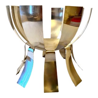 Modern Silver Plate Fruit or Decorative Bowl For Sale