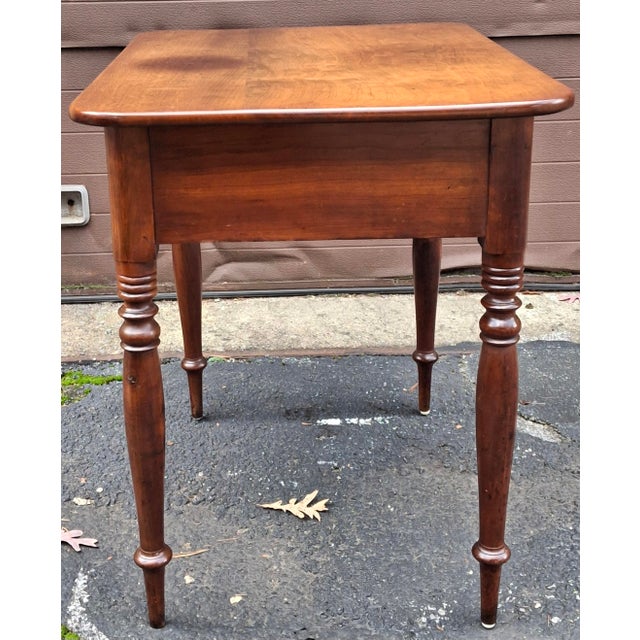 Late Federal Style Cherry Side Table, Circa 1st Quater 19th Century For Sale - Image 11 of 11