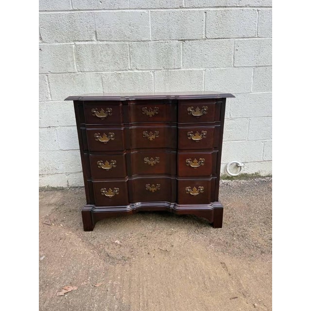 Hickory Chair Historic James River Plantation Georgian Solid Cherry Wood Block Front Chest of Drawers or Commode. It...
