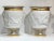 French Pair Paris Porcelain Cachepots / Vases - Louis XV XVI Style For Sale - Image 3 of 5