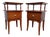 Mid 20th Century Chinoiserie "Pagoda" Nightstands by R-Way Furniture, A Pair, Attributed For Sale