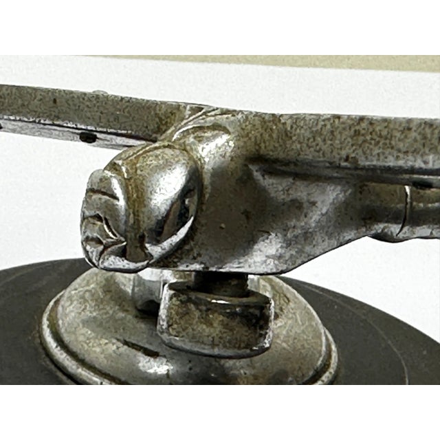 Silver British Art Deco Circa 1934 Dragonfly Desmo Car Mascot For Sale - Image 8 of 13