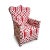 West African vintage hand beaded tribal arm chair from Yoruba Nigeria. Thousands of tiny beads cover these artistic...