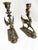 Early 19th Century Early 19th Century Neo Classical Brass Chimera Candle Sticks For Sale - Image 5 of 12