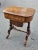 19th Century Victorian Marquetry Burl Walnut Sewing Table For Sale - Image 11 of 11