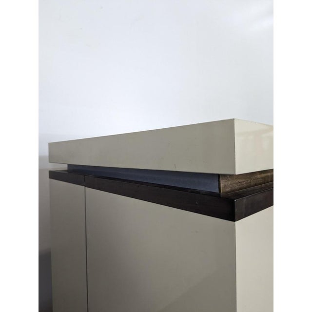 Wood White Lacquered Sideboard by Jean Claude Mahey for Roche Bobois For Sale - Image 7 of 9