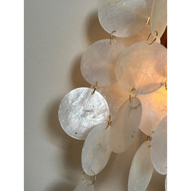 Early 21st Century Capiz Shell Wall Light, 2019 For Sale - Image 5 of 10