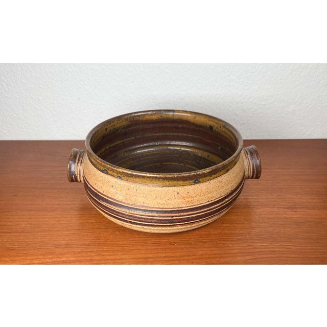 Mid-Century Modern Danish Studio Pottery Bowl by Tue Poulsen for Tue Keramik, 1960s For Sale - Image 10 of 18
