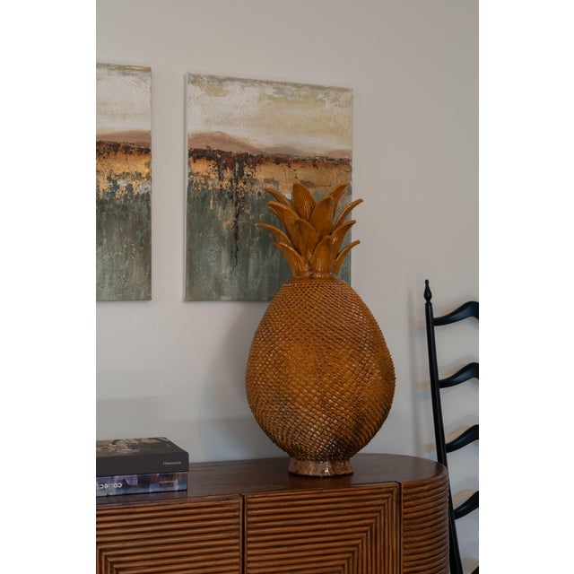 Mexican Glazed Clay Pineapple For Sale In Los Angeles - Image 6 of 6