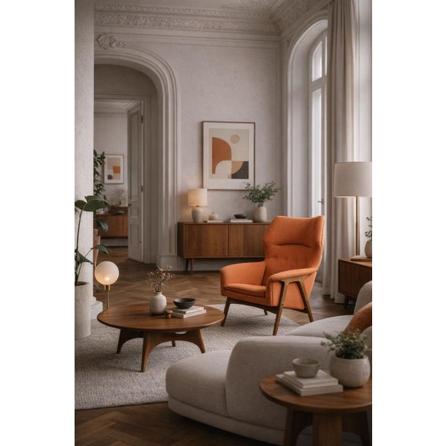 Modern Mid-Century Elm Wing Master Chair by Thorbjörn Afdal for Bruksbo, 1960s For Sale - Image 3 of 18