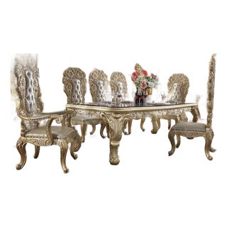 Casa Milano Bellagio 12-Piece Luxury Gold Dining Collection For Sale
