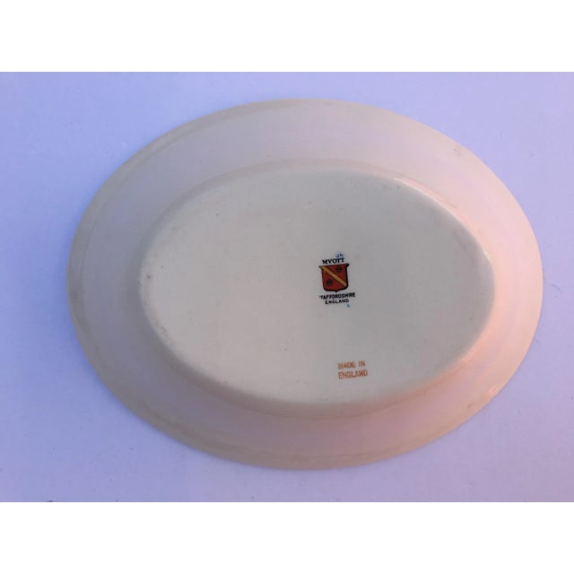 English Vintage Ceramic Oval Royal Mayott Staffordshire Plate.Dish.. For Sale - Image 3 of 7