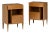 Gio Ponti, Singer & Sons, Mid-Century Modern, Rare Sculptural Nightstands, 1950s For Sale