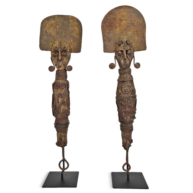 Early 20th Century Antique African Ibibio Cross River Nigerian Figure Sculpture For Sale - Image 5 of 8