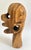Vintage Abstract Modern Wooden Head Bust Sculpture For Sale - Image 4 of 12