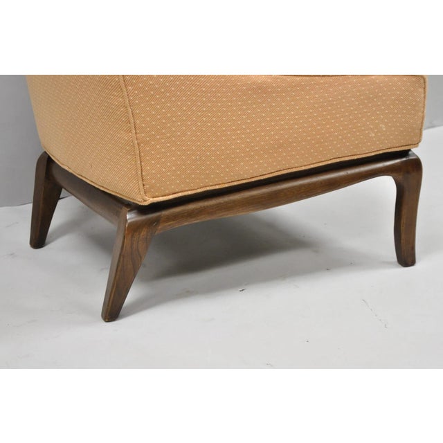 Mid Century Modern Walnut Lounge Chair Attr. T H Robsjohn Gibbings for Widdicomb For Sale - Image 10 of 18