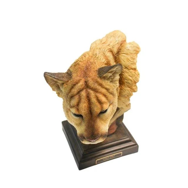 Cougar Canyon Watching Sculpture For Sale - Image 10 of 10