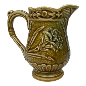 Small French Majolica Pitcher Creamer Circa 1900