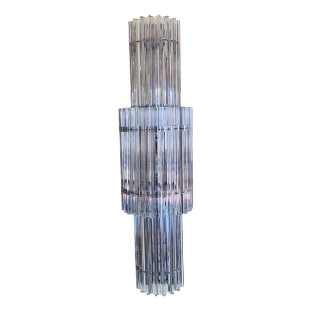 Wall Lamps in Murano Glass, 1970, Set of 2 For Sale