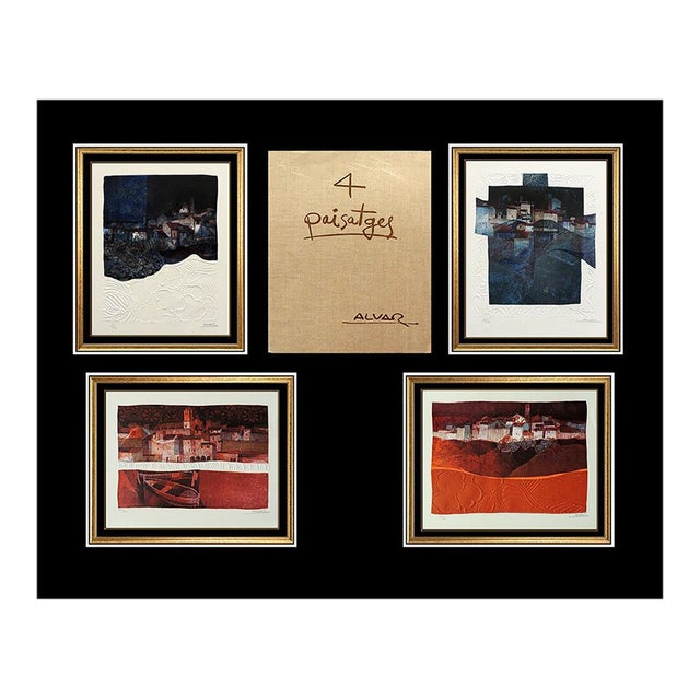 Late 20th Century 4 Paisatges Suite, Sunol Alvar - Set of 4 For Sale