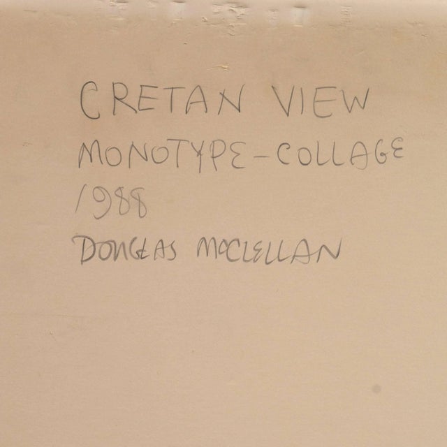 'View of Crete' by Douglas McClellan, 1988; Abstract Monotype, California Artist, Sfmoma, Lacma and Metropolitan Museum For Sale - Image 12 of 12