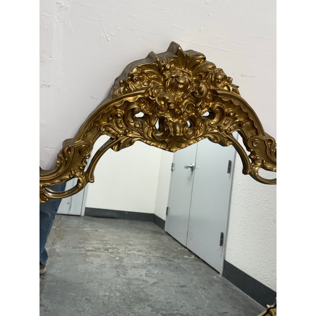 Plastic Marlock Rococo Style Wall Mirror For Sale - Image 7 of 12