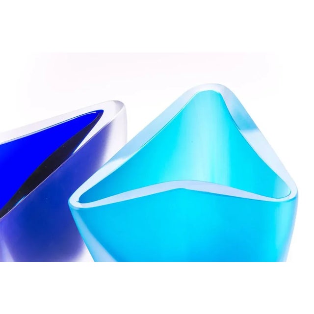 Contemporary Small Blue Vase by Purho Arrow For Sale - Image 3 of 8