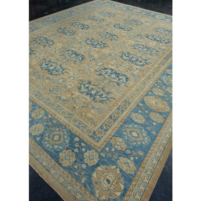 Turkish Turkish Oushak Rug 11'5" x 14'1" #18509 For Sale - Image 3 of 8