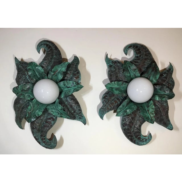 1960s 1960s Copper Wall Sconces - a Pair For Sale - Image 5 of 13