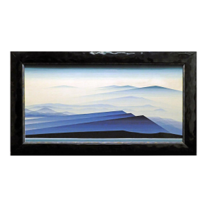 Eyvind Earle Untitled Blue MTN Hand Signed Original Oil on Panel Make an Offer