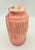 Offered is a vintage carved and chiseled coral pink and dark-veined marble bud vase made in Italy, circa. the mid 1950s....