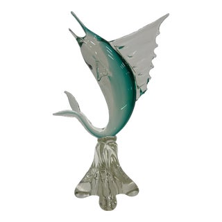 Vintage Murano Art Glass Swordfish For Sale