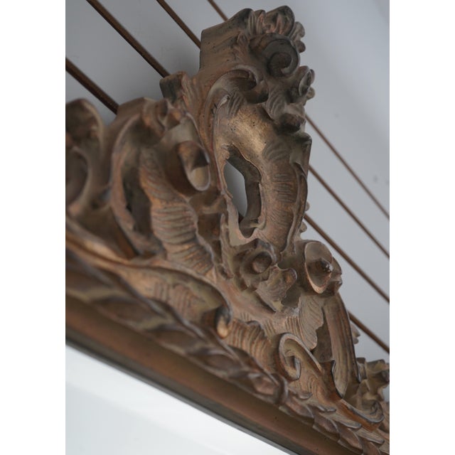 Carolina Mirror Co Carved Gilt Wall Mirror For Sale In Philadelphia - Image 6 of 11