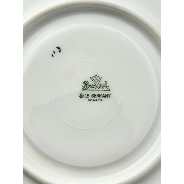 Blue 1960s Mid-Century Modern Rosenthal “Dignity” Tea Cups & Saucers - Set of 7 For Sale - Image 8 of 8