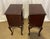 Pair of 1940’s Solid Mahogany Queen Anne Night Stands For Sale - Image 4 of 11