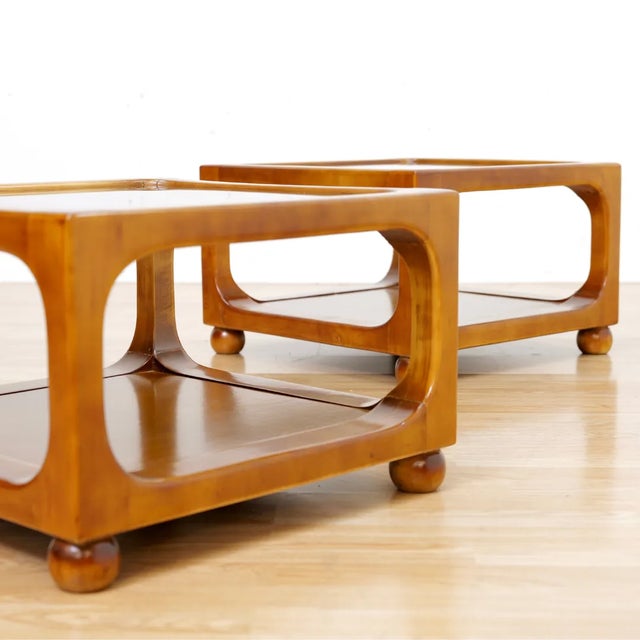 Pair of Vintage 1970s End Tables For Sale - Image 4 of 10