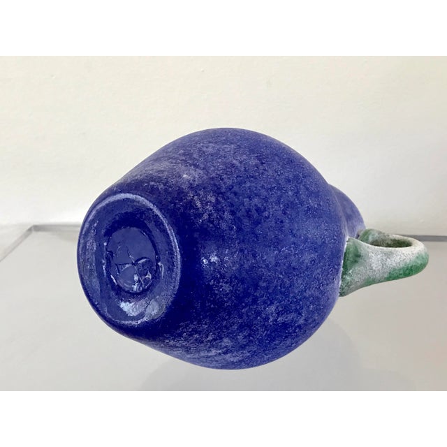 1970s Italian Cenedese Scavo Glass Vase For Sale - Image 12 of 12