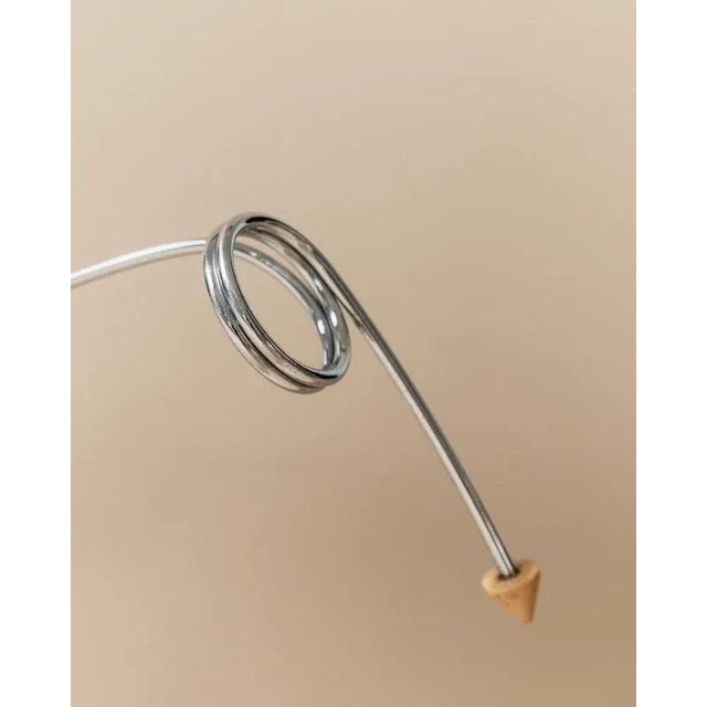 Vintage Space Age Stainless Steel Spiral Bottle Holder, Italy, 1980s For Sale - Image 4 of 11