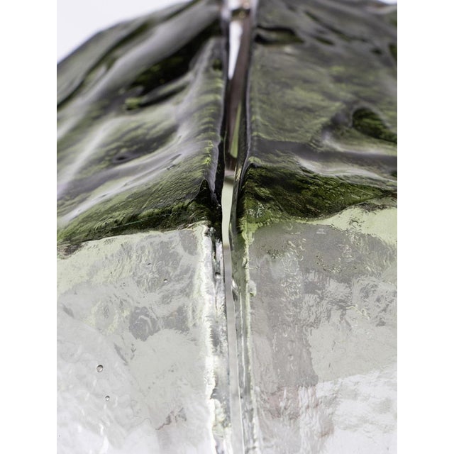 Metal Petal Pendant Lamp in Murano Glass by Carlo Nason for Mazzega, Italy, 1960s For Sale - Image 7 of 12