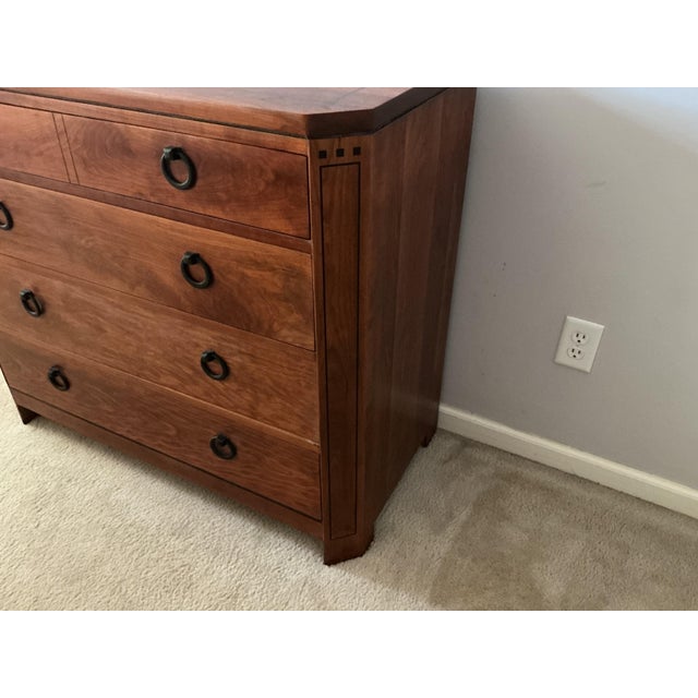 Stickley Stickley 21st Century Collection Cherry Inlay Four Drawer Dresser For Sale - Image 4 of 7