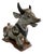 Nandi Cow in Carved and Lacquered Wood For Sale
