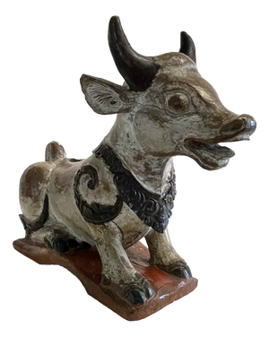 Nandi Cow in Carved and Lacquered Wood