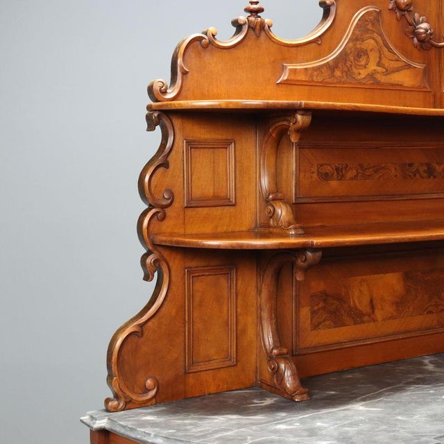 Umbertina Sideboard in Walnut and Walnut Burl For Sale - Image 4 of 13