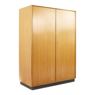 Mid Century Teak Wardrobe Armoire For Sale