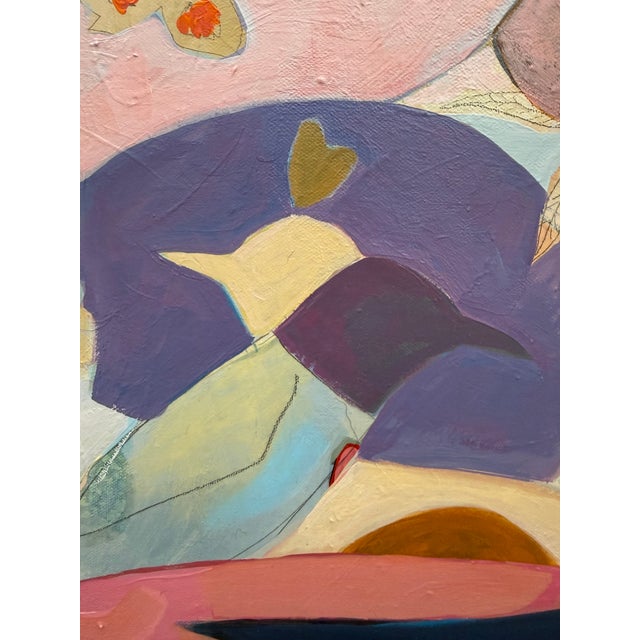 “Raven and Friends” a Fun Bird Painting by LWren Walraven For Sale - Image 10 of 16