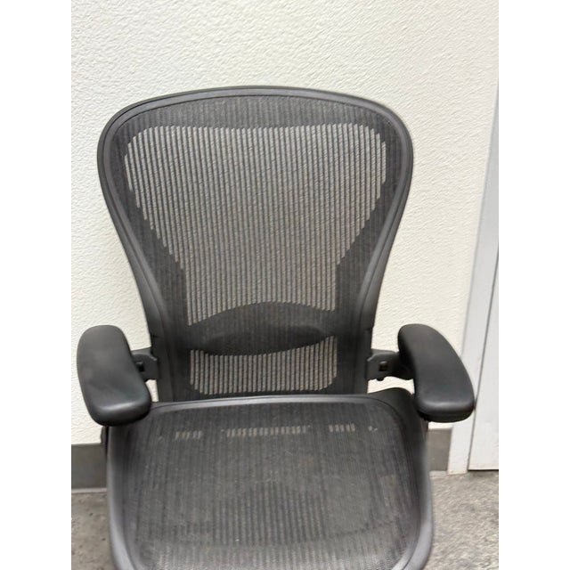 Black Herman Miller Aeron Office Chair, C For Sale - Image 8 of 12