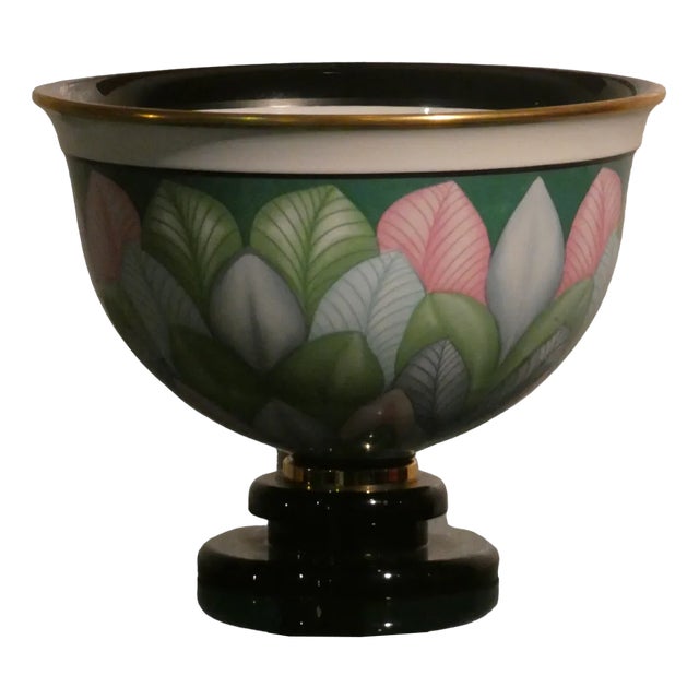 Centerpiece Vase by Manifattura Artistica Le Porcellane, Florence, Italy, 1970s For Sale