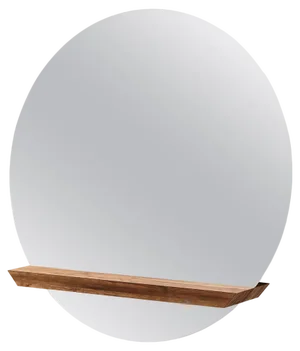Oak Round Guillotine Mirror by Jeffrey Huyghe