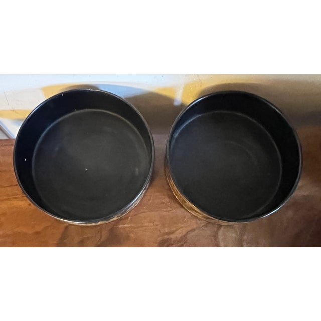 Antique Early 19th Century English Regency Black Lacquer Wine Decanter Bottle Coasters 1810 - 1820 - A Pair For Sale - Image 11 of 13